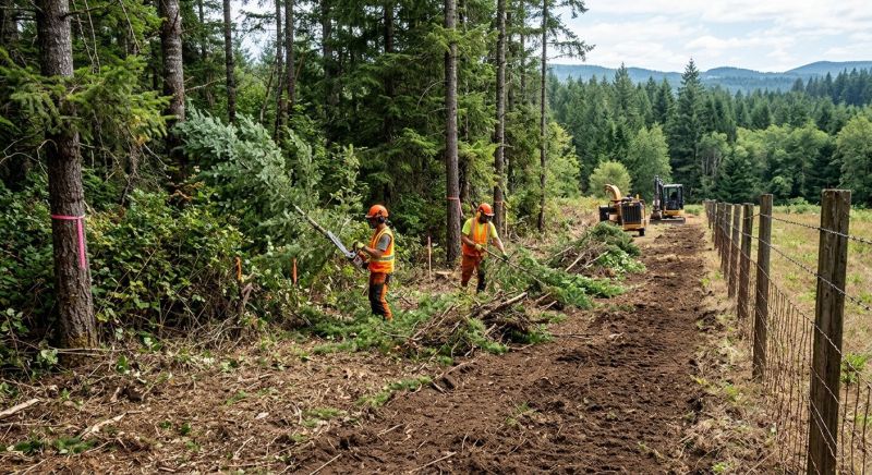 Pine Tree Clearing in Gwinnett County, GA